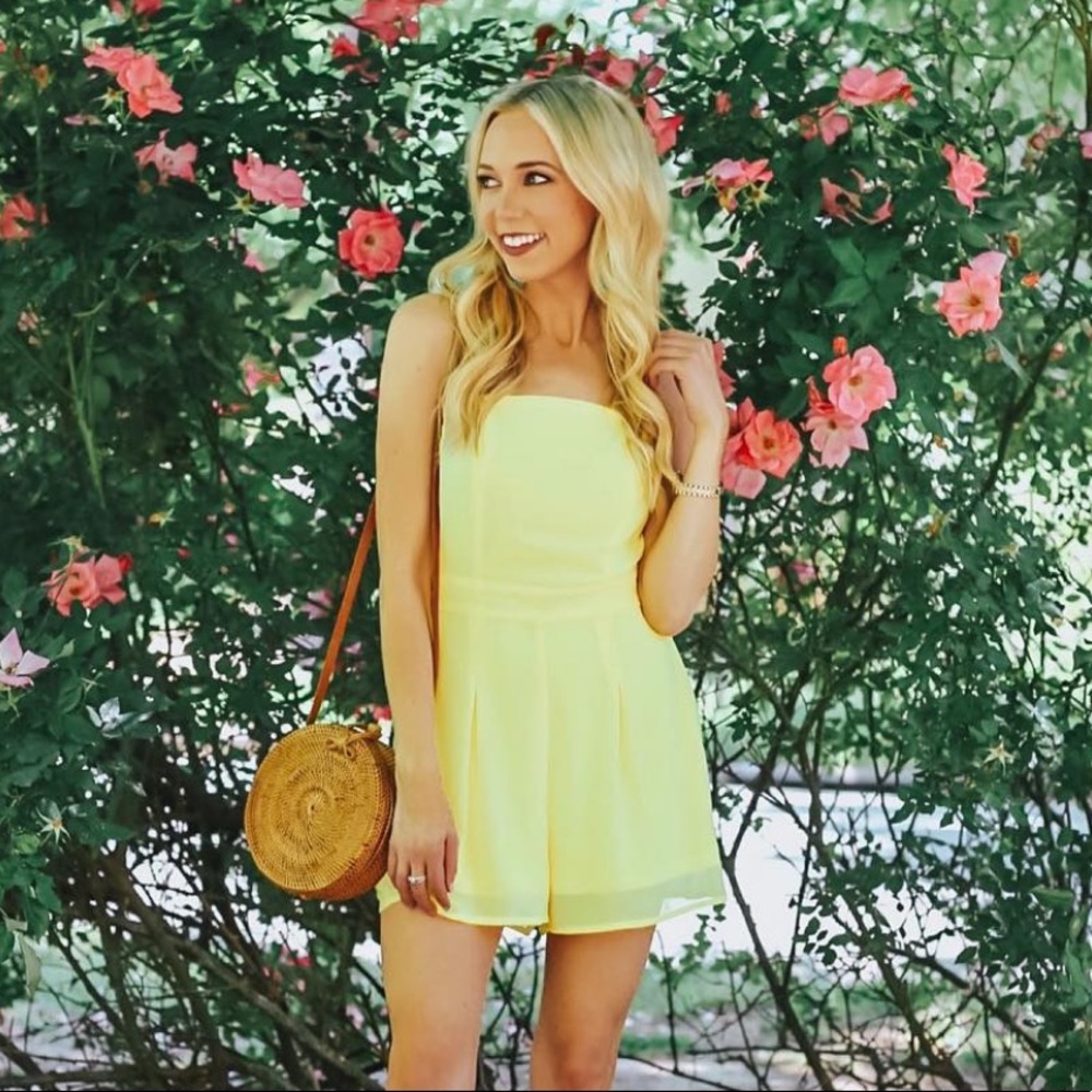 Yellow Romper size small